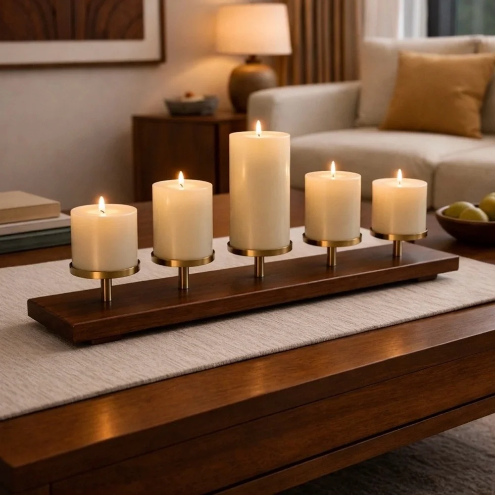 Crate & Barrel Five Candle Holder Candelabra